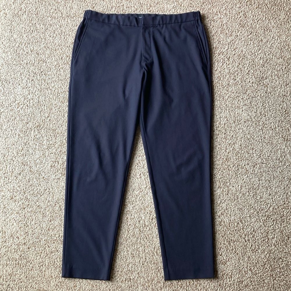 Theory Men’s Dark Gray Curtis SE Exclusive Twill Drawstring Pants 36